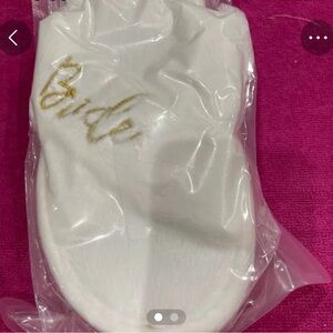 Bride White Slippers